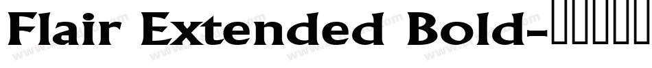 Flair Extended Bold字体转换